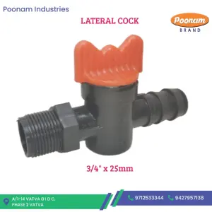 Threaded to Lateral Cock 3/4 x 25mm